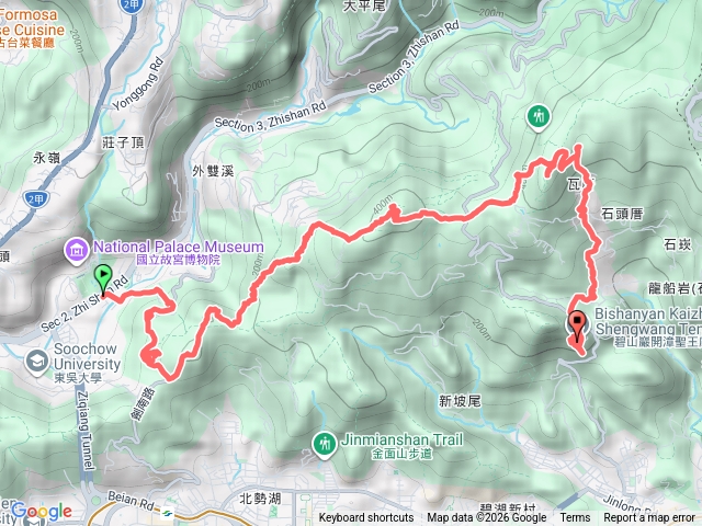 劍南山-鄭成功山-劍南山東峰-大崙尾山西峰-摘星石-仙座台-大崙尾山主、北峰-大崙頭山-甜水鴛鴦湖-碧山巖賞櫻預覽圖