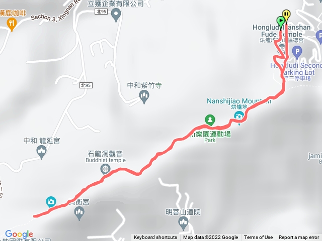 烘爐地半山腰停車場>>青春嶺