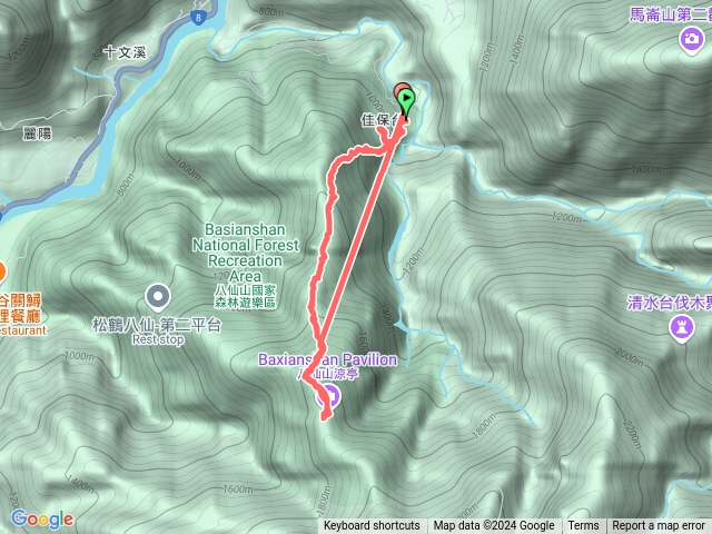 八仙山停車場到第一個涼亭