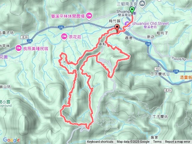 雙溪四山O型縱走：梅竹蹊山、麻竹坑山、苕谷坑山、蝙蝠山