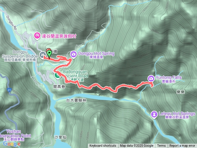 八通關雲龍瀑布步道預覽圖