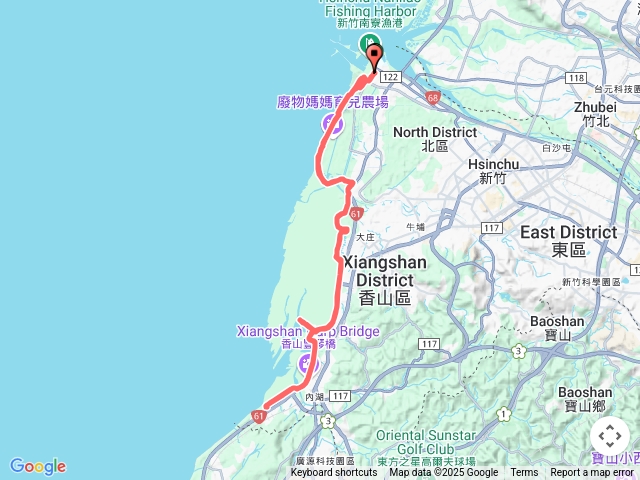 新竹南寮17公里自行車道