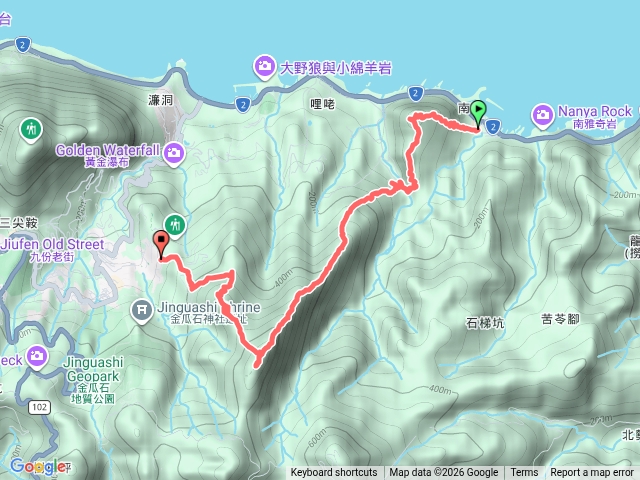 劍龍稜接半屏山接無耳茶壺山