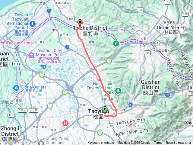 桃林鐵馬道，桃園至山鼻