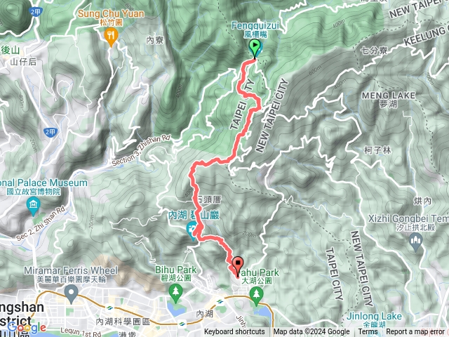 2024臺北大縱走臺北大縱走第四段：風櫃口至中華科技大學20240713133354