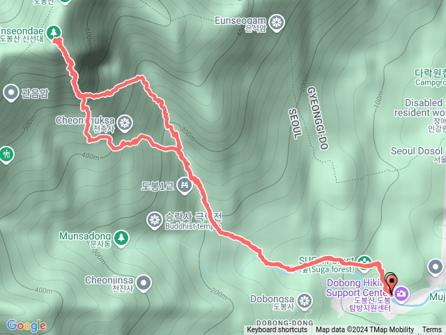 首爾北漢山國立公園-道峰山-紫雲峰路線