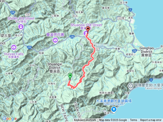 紅壇大平山、破子寮山，越嶺丁蘭谷，出雙溪車站預覽圖