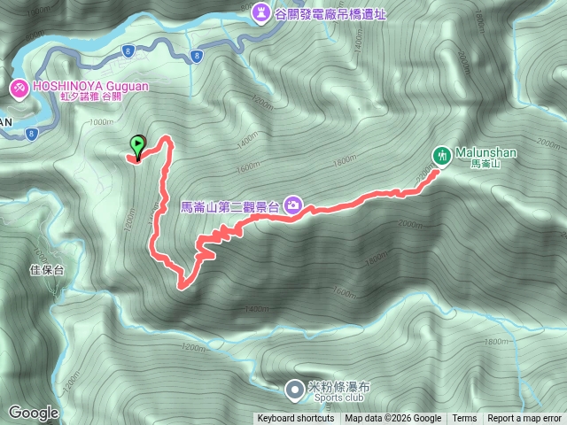 谷關老2 ：馬崙山-斯可巴路線不含停車到起點(🏔️lv3-6595)預覽圖