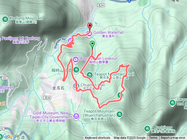 新北 金瓜石 黃金瀑布頂 無言的山丘 六坑斜坡索道 天車間 煙囪山登山口 哈巴狗岩 煙囪山 金水公路