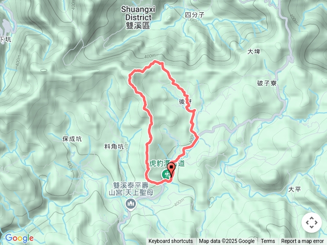 虎豹潭溪尾寮山東柑腳山後寮仔嶺後寮仔古道保甲路O型