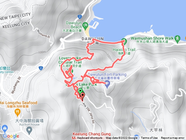 小百岳集起來情人湖、大武崙砲台、大武崙山步道202204161238