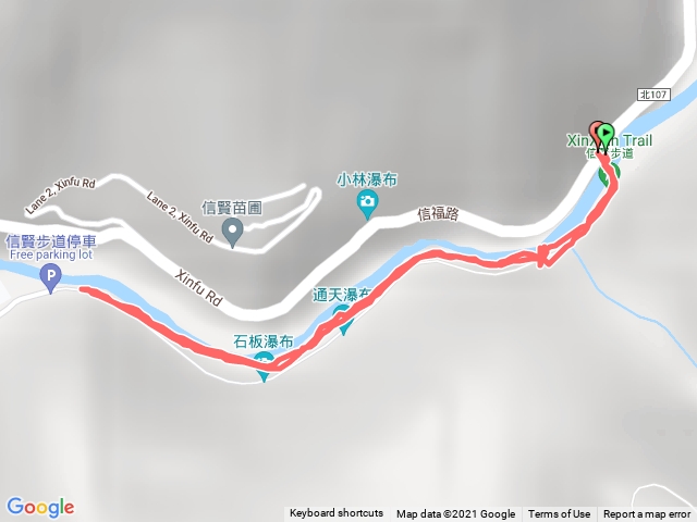 很多瀑布信賢步道