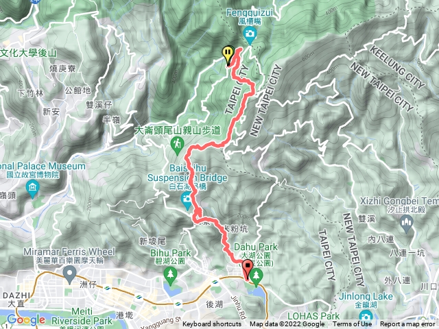 2021年臺北大縱走：尋寶任務臺北大縱走第四段：風櫃口至中華科大202208061115