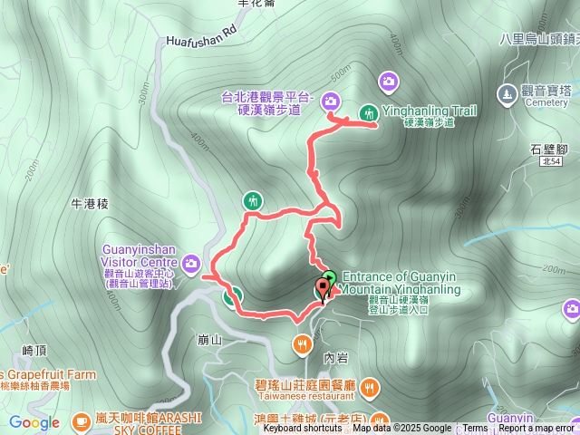 硬漢嶺步道上/楓櫃斗湖步道下