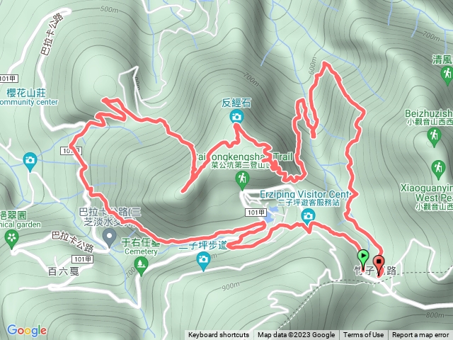 十八灣古道.菜公坑三山瀑布O型