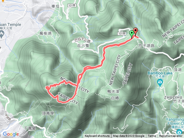 二子坪-面天山-向天山-向天池—面天坪-二子坪