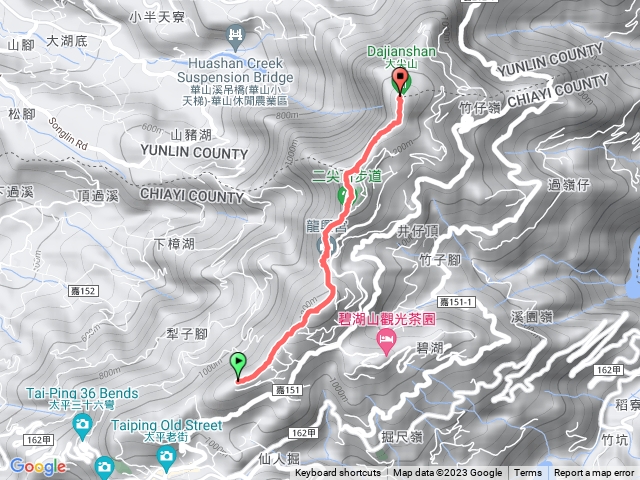 小百岳集起來雲嘉大尖山、二尖山步道202312131139