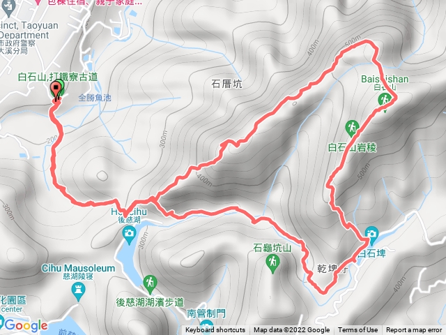 打鐵寮古道>>石厝坑山>>白石山