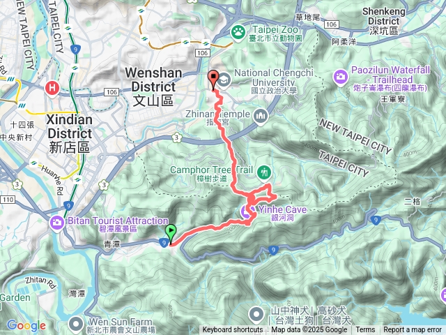 銀河洞越嶺貓空出政大