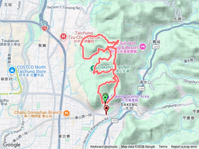 大坑10～6～8～7～9號步道O繞預覽圖