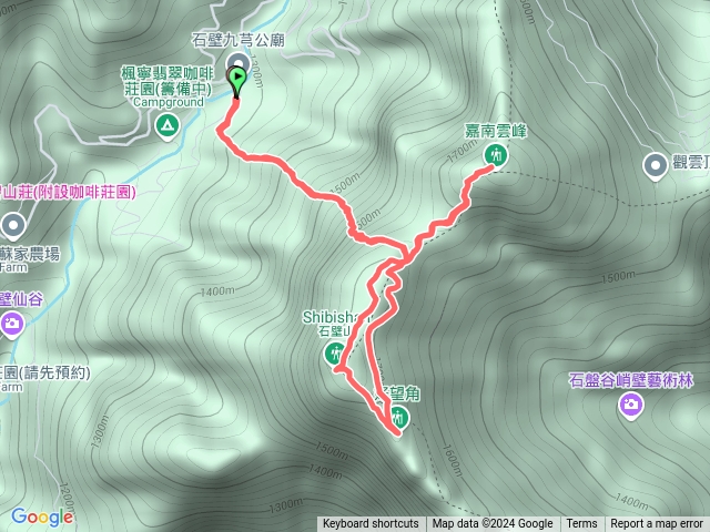 小百岳集起來嘉南雲峰、石壁山登山步道202412171217