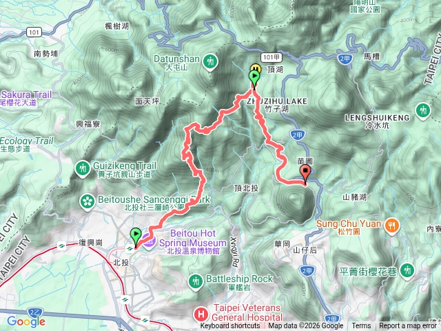 中正山竹子湖玉隴谷花鍾公車總站預覽圖