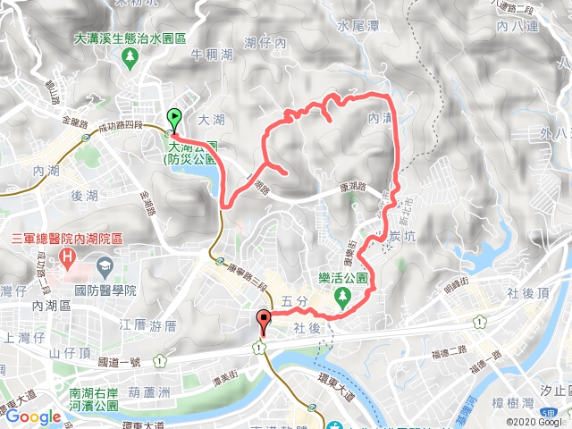 20200905康樂山-柿子山-康樂街步道-內溝步道-五分埤步道-樂康步道