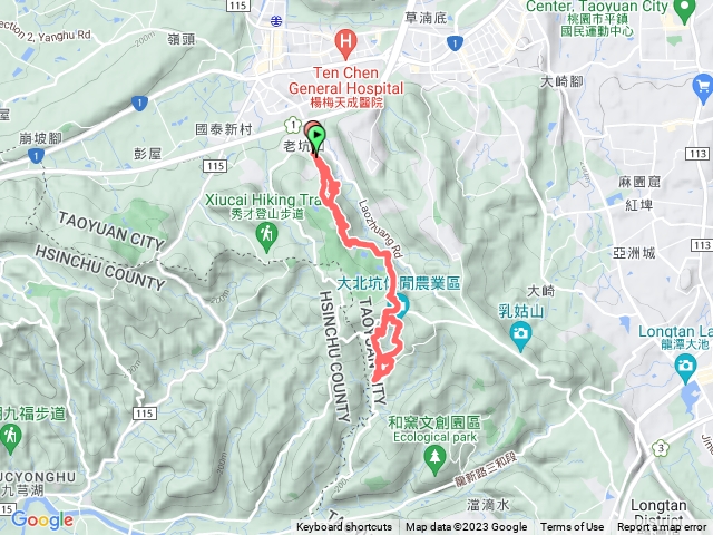 福人登山步道-大北坑-生態野溪公園大O繞