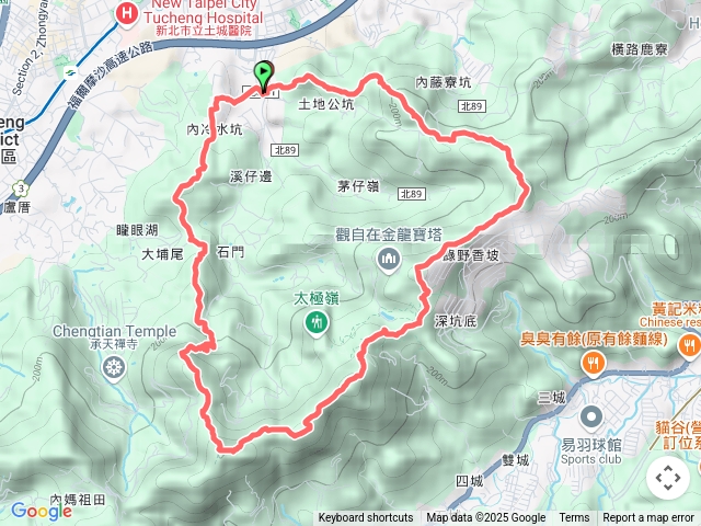 崙子山丶清水石門山丶天上山丶大尖山O型走