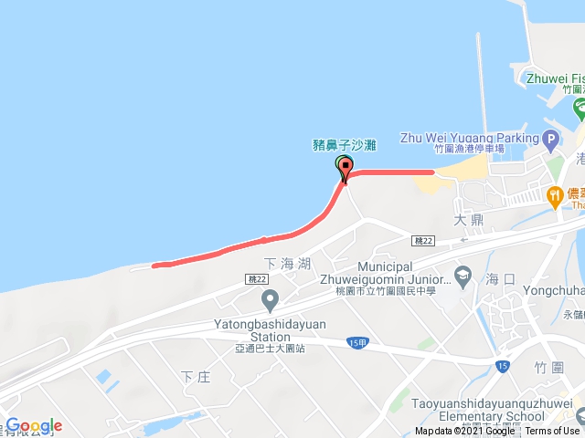 0127竹圍漁港附近的豬鼻子沙灘