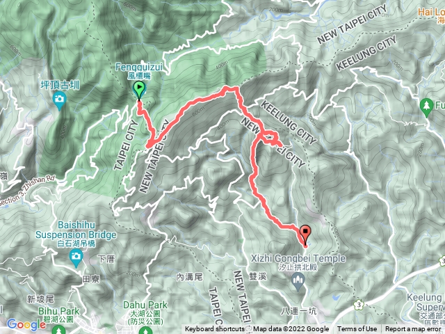 風櫃嘴經新山夢湖到洪內