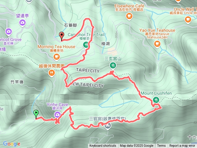 六分/四面頭/十六分/三玄宮/鵝角格東峰/鵝角格山列縱走