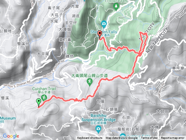 翠山步道大崙頭山梅山帕米爾步道聖人橋