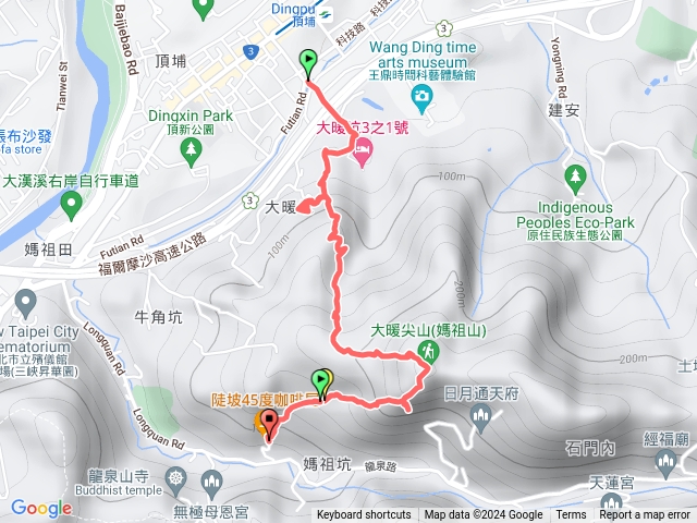 大暖尖山猴洞陡坡45度咖啡屋