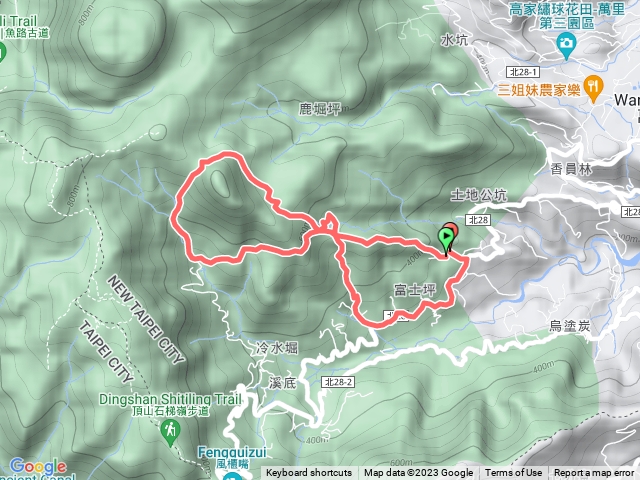 大坪國小溪底分校-富士坪古道-大尖聚落-富士坪古道-富士坪山-林士古道-瑞泉古道-溪底農場 8字預覽圖