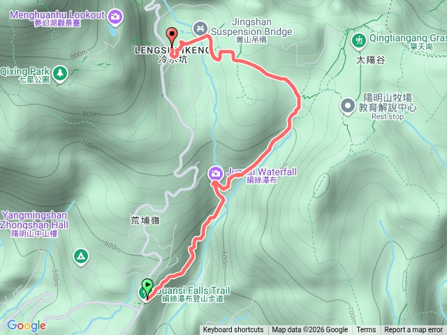 涓絲瀑布往冷水坑預覽圖