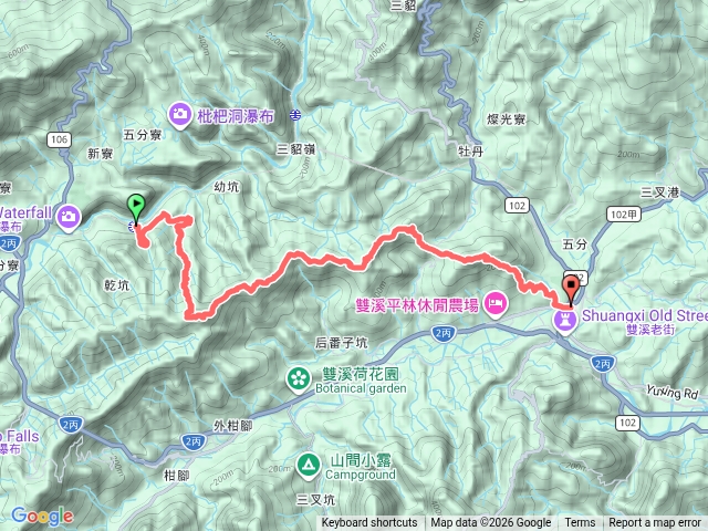 2026.04.26雙華縱走逆行( 大華車站→幼坑崙→內平林山→大平林山 →新路尾山→大竹林山→雙溪車站)預覽圖