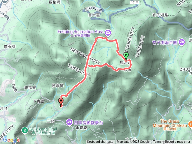 清天宮到大屯西峰，南峰逆O走