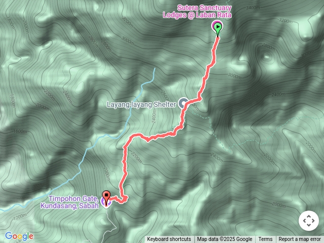 京那巴魯山下山