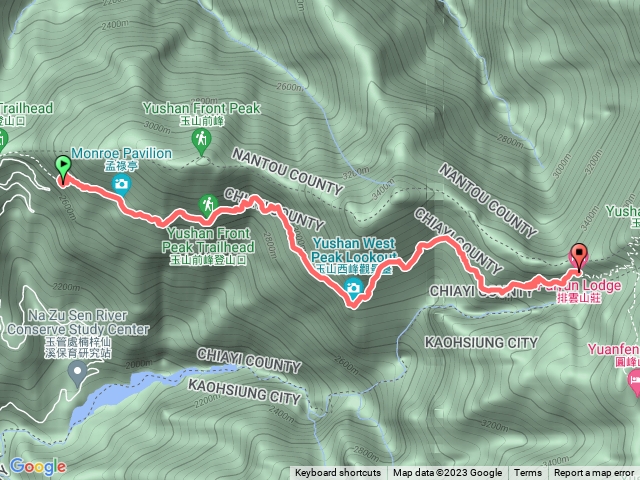 玉山登山口到排雲