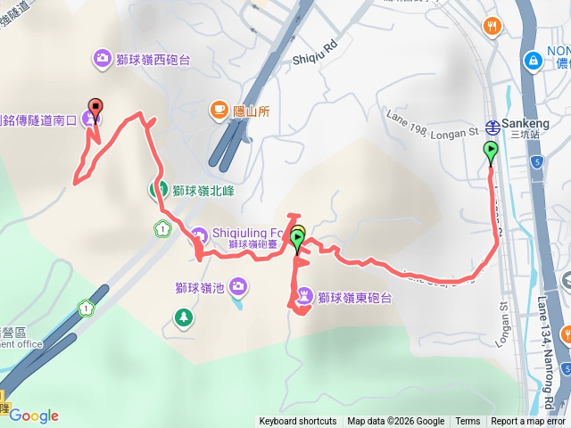 南榮尚智國小到劉銘傳隧道