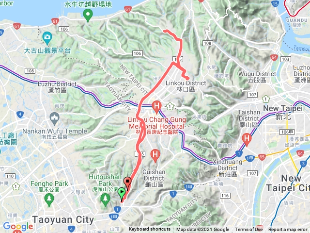 楓樹國小竹林寺林口高爾夫球場來回