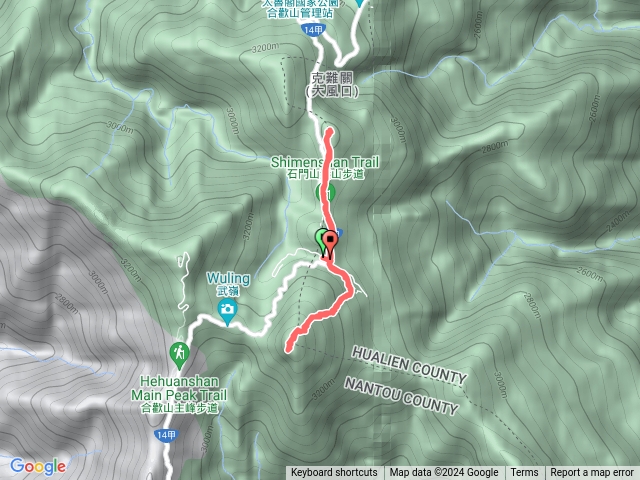 合歡東峰、石門山