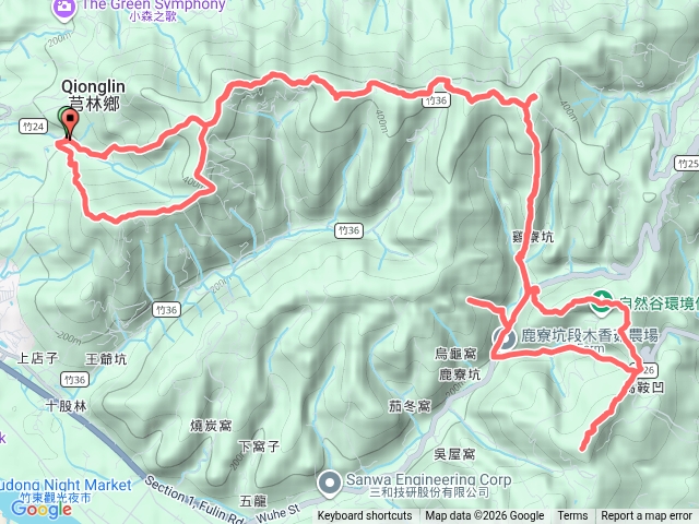 飛沙飛縱走(飛鳳山~沙坑山)預覽圖