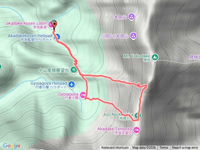 日本技術攀登路線-八岳的中山尾根接地藏岳O繞(2級，核心段IV級)