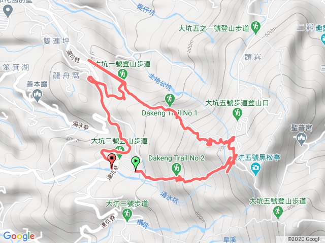 二號、一號步道