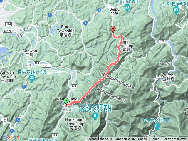 2023-1219_南庄越嶺北埔-逆走五茶十連峰（茶園坪山-東村山-橫屏背山-食水窩山-橫屏山-橫屏山東峰-內大坪山-焿寮坪山-大南坑山-五分寮頂山）