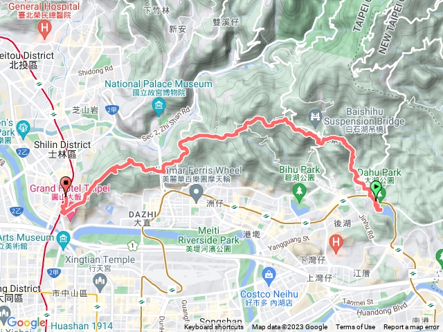 臺北大縱走第五段逆走