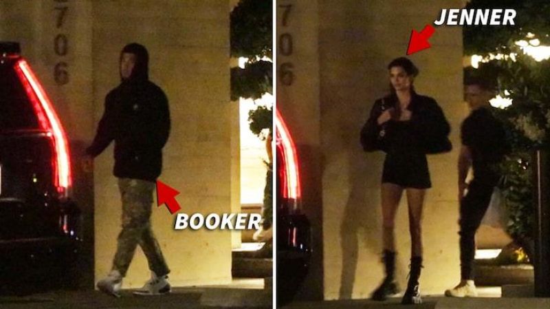 圖 Booker復賽前夕與Kendall Jenner吃壽司店