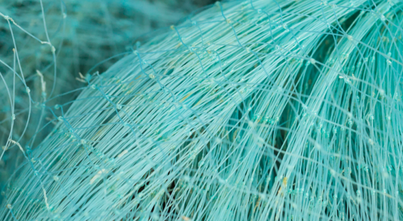 Haglöfs‭ ‬將回收來的漁網處理，變成強韌的紗線